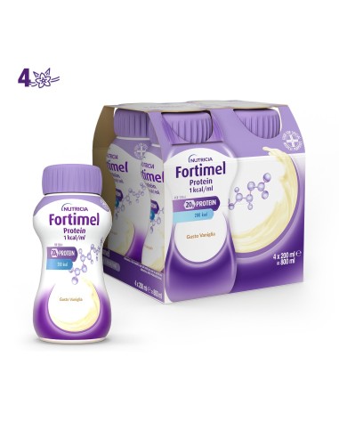 Fortimel Protein Vaniglia: ipercalorico 4x200ml